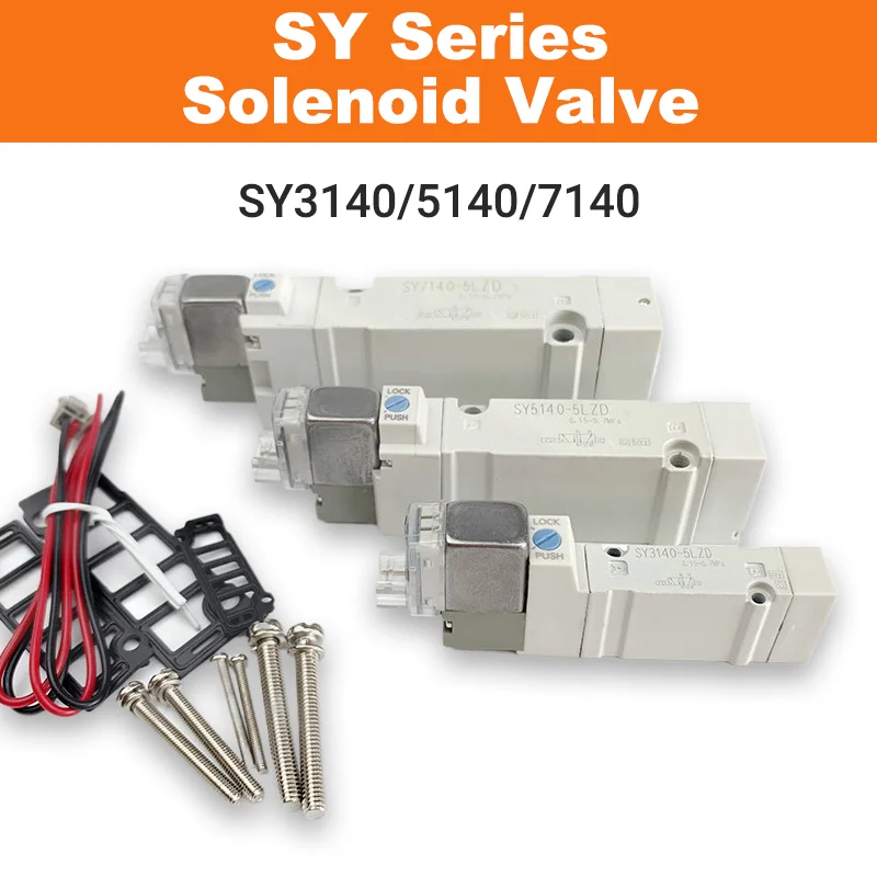 SY Series Solenoid Valve 5/2 Way Single Pneumatic Air Valve SY3140-5LZD SY5140-5LZD SY7140-5LZD