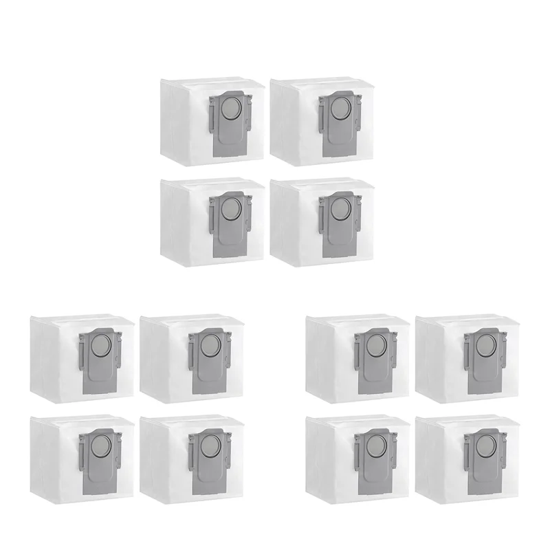 A44T Dust Bag For Roborock Q5+ S7 Maxv Ultra Robot Vacuum ,3L Large Capacity Acuum Bag Compatible(12PCS)