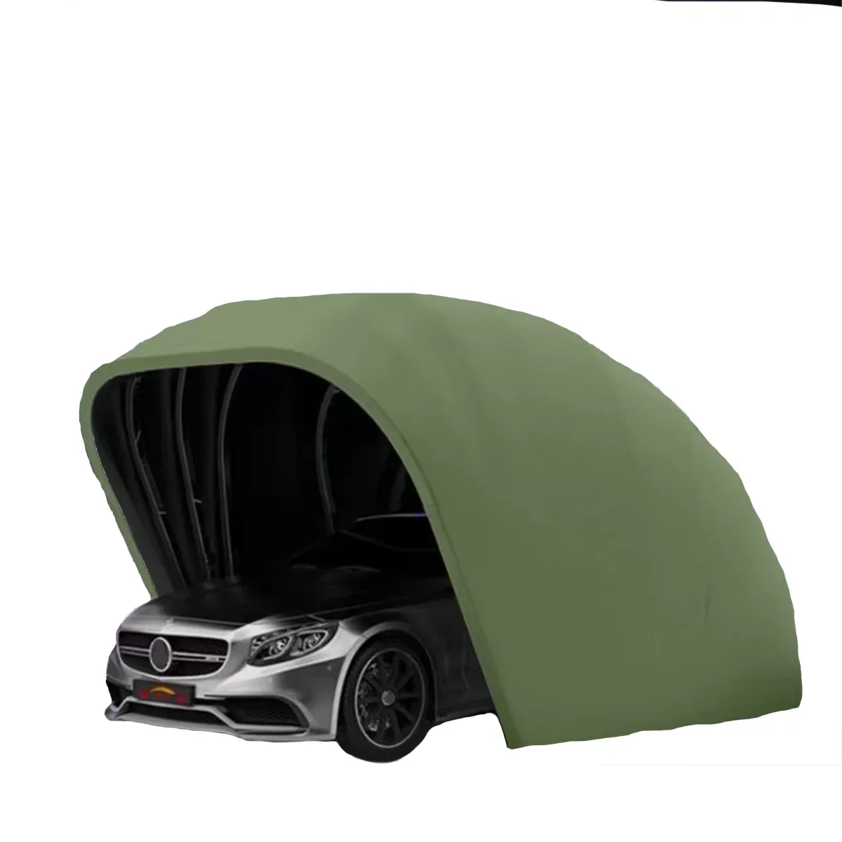 Stainless steel Car Sunshade folded portable carport protection windproof umbrella sunproof car tent canopy