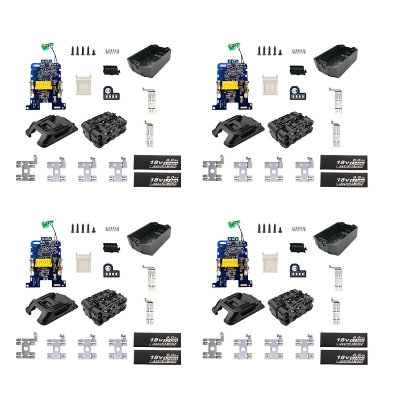 

4X Plastic Case Charging Protection Circuit Board PCB For Makita 18V Battery BL1840 BL1850 BL1830 BL1860B LXT 400