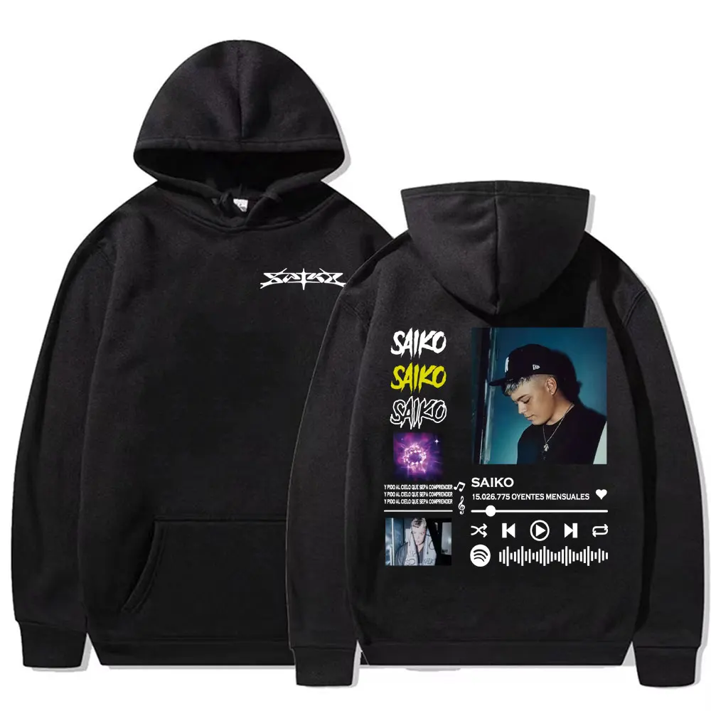 

Рэпер Saiko Sakura Music Album Tour Толстовка Мужчины Женщины Винтаж 90-х Harajuku Хип-Хоп Модные Негабаритные Толстовки Флисовые Кофты