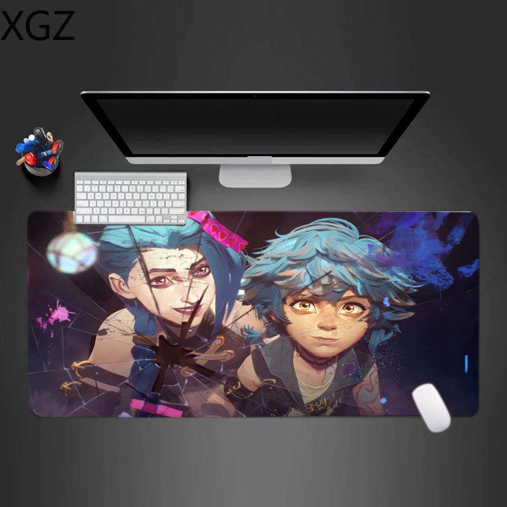 new Jinx gaming mouse pad arge desk mat non-slip washable and edge-locked, suitable for gamers, e-sports, office and home use