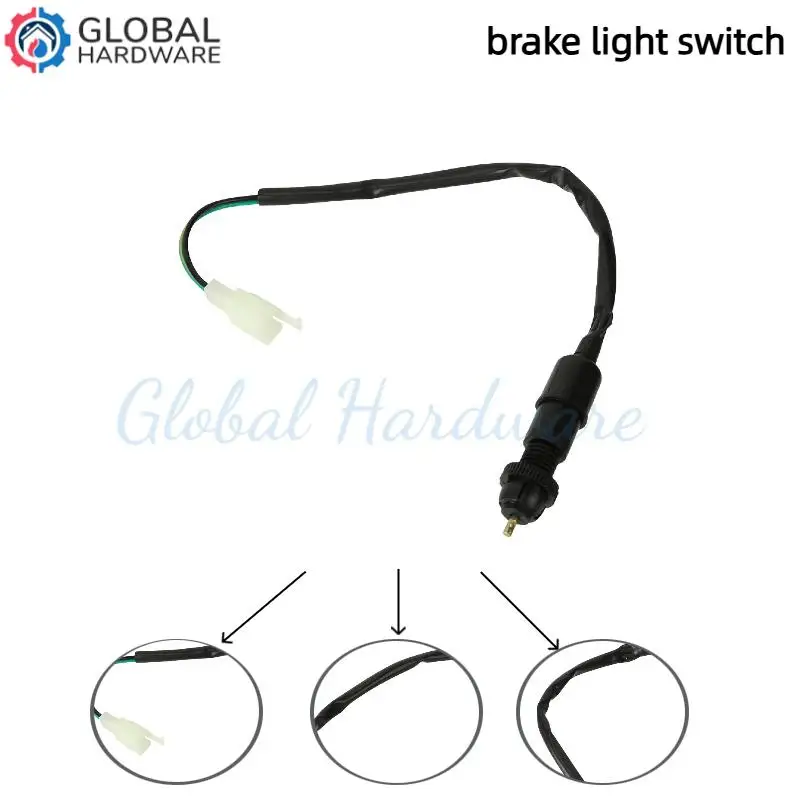 

Durable Universal Brake Light Switch Brake Lamp Switch Replacement for Scooter Electric Motorcycle Car 2 Pin