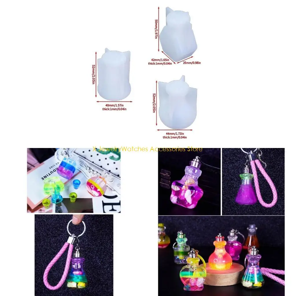 

31KD 7 шт., ночник, силиконовая форма, сделай сам, кристалл, эпоксидная смола, дрейф, формы для бутылок, декор