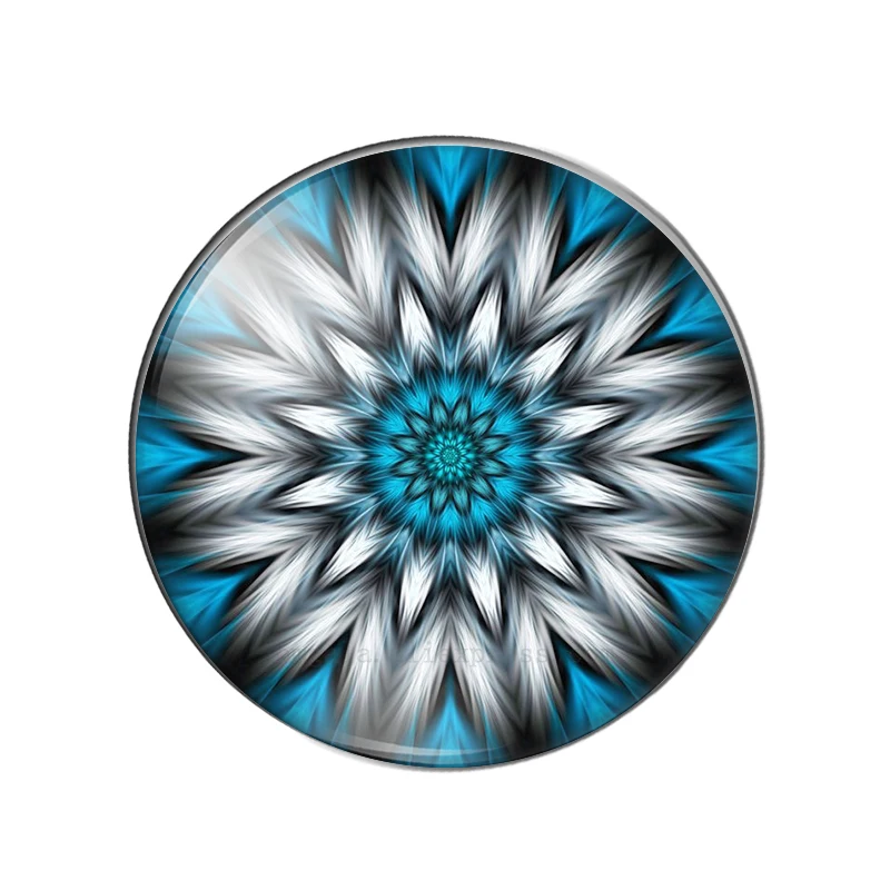New mandala patterns 10pcs mix 8mm/10mm/12mm/16mm/18mm/25mm Round photo glass cabochon demo flat back Making findings