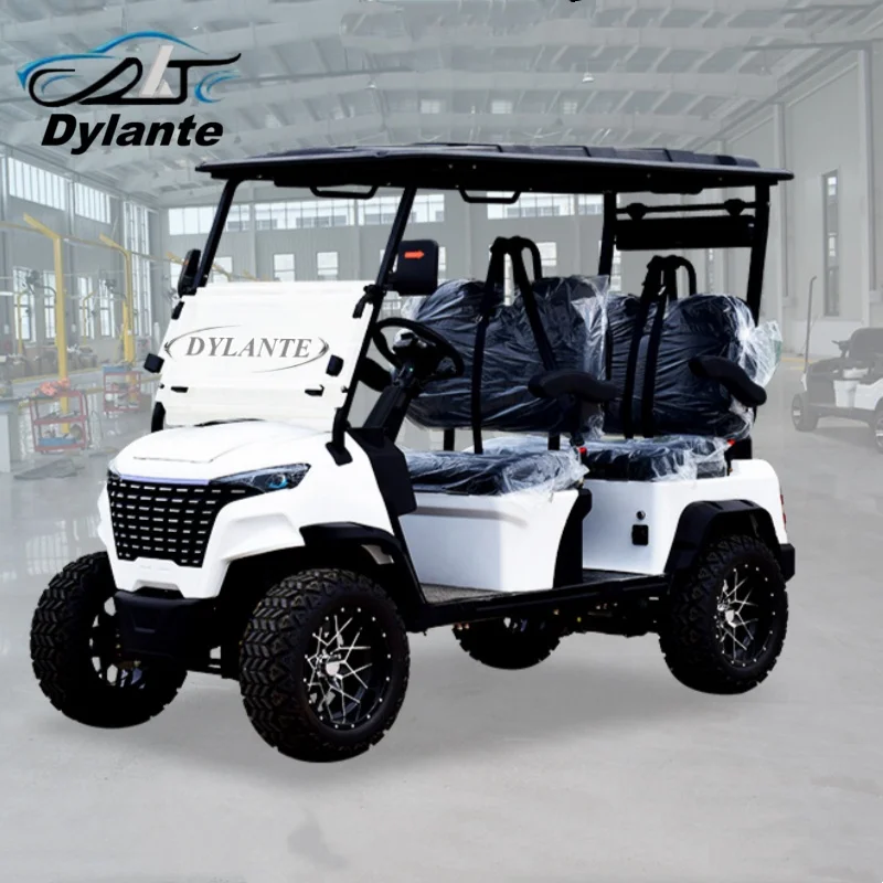 Off-Road Street Legal Quiet Running GoKart Eco-Friendly Sustainable 4 Seater 6 Seater ElectrV Lithium Battery Electric Golf Cart
