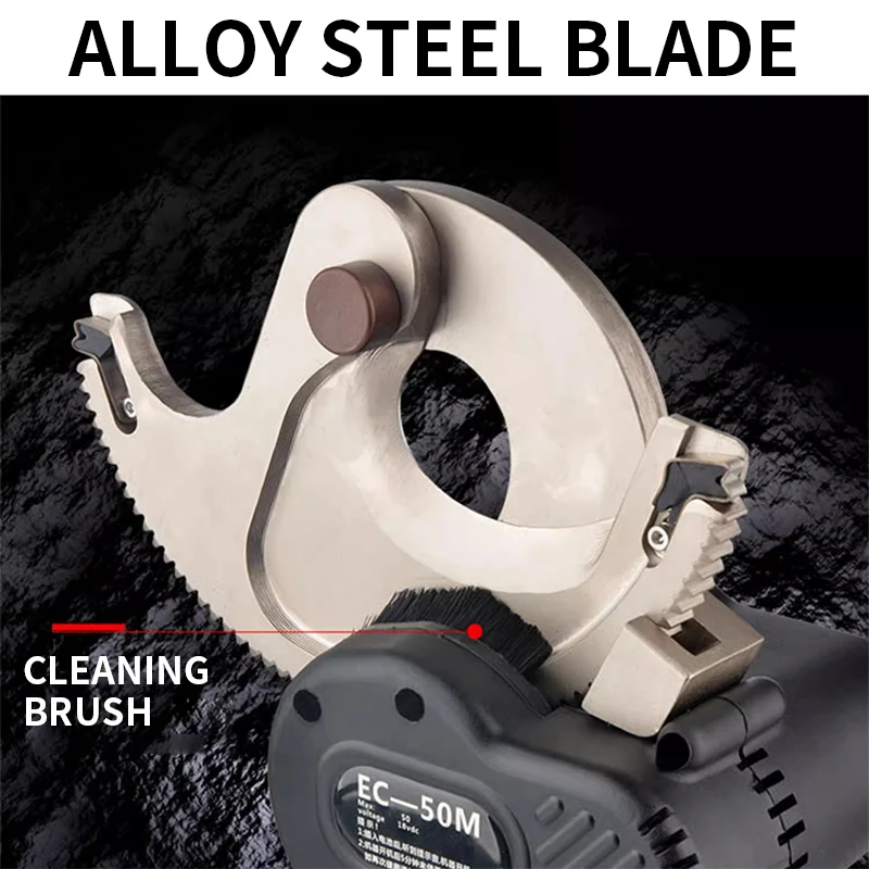 EC-50M Rechargeable ratchet cable cutters Electric gear cutter lithium battery open type quick bolt cutter