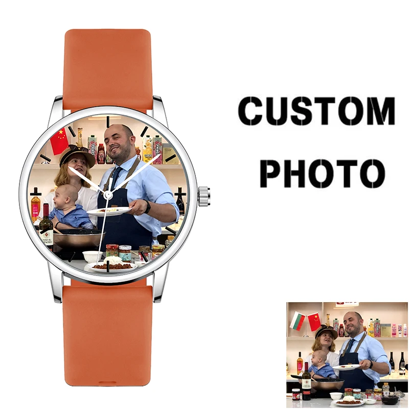 Personalized Wrist Watches Wife Husband Baby Family Picture Photo Printed Customized Design Watch