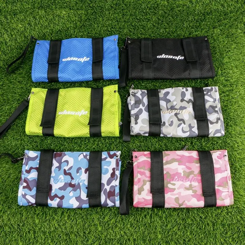 Golf Valuables Pouch Mini Golf Tee Pouch Bag Zippered Valuables Bag Foldable Storage Bag Durable Multifunctional Golf Pocket For