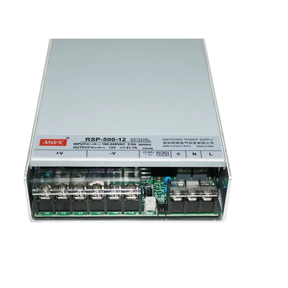 RSP-500-12 500W 12V 41.7A PFC Thin-Type Switching Power Supply