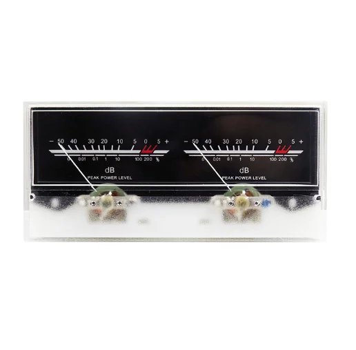 V-034 With Driver Free Board Power Amplifier VU Meter DB Level Audio Power Meter with Backlight and Voltage 6.3 Double Pointer