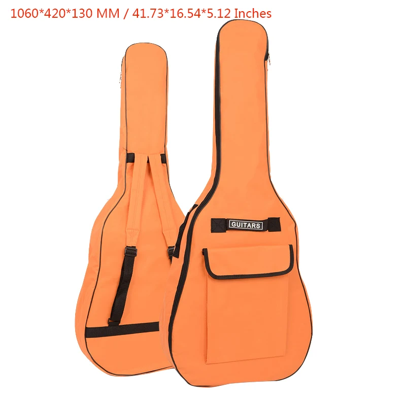 40/41 Inch Oxford Fabric Acoustic Guitar Double Straps Padded Guitar Soft Case Gig Bag Waterproof Backpack