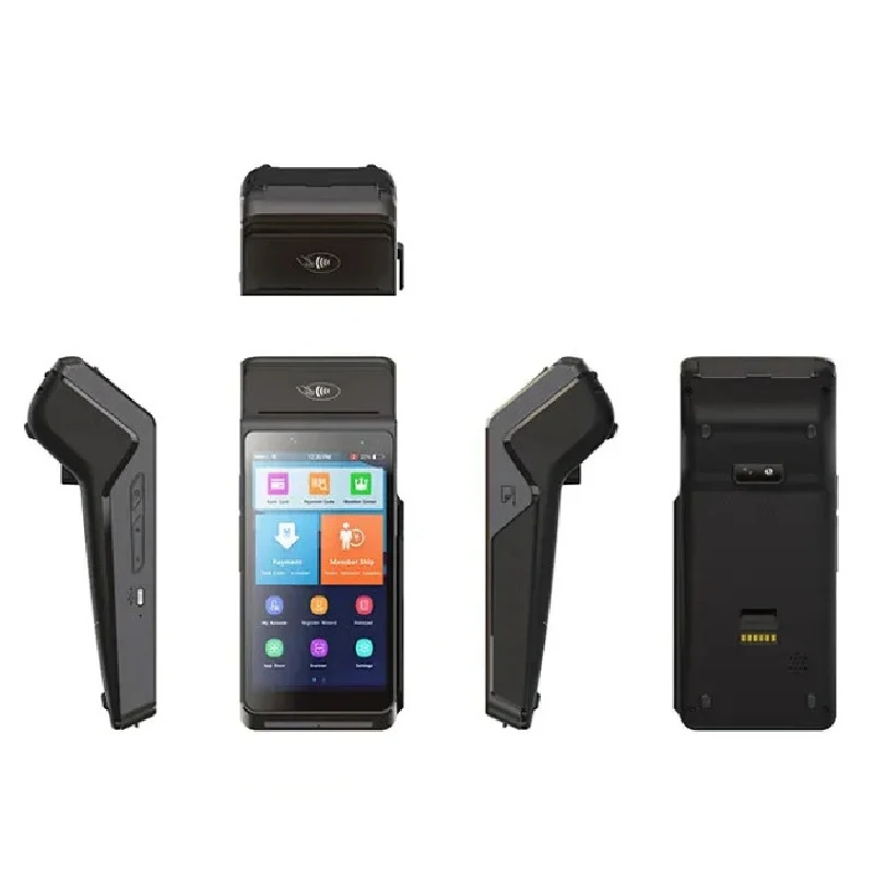 P0 Handheld Android POS Terminal EMV/PCI Certified With Dual Cards Payment Procsing All-In-One Cash Register System