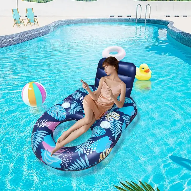 Beach Pool Float Water Pool Floats Solar Swimming Pool Floats Inflatable Tanning Pool Lounger Float With Mesh Seat For Adult