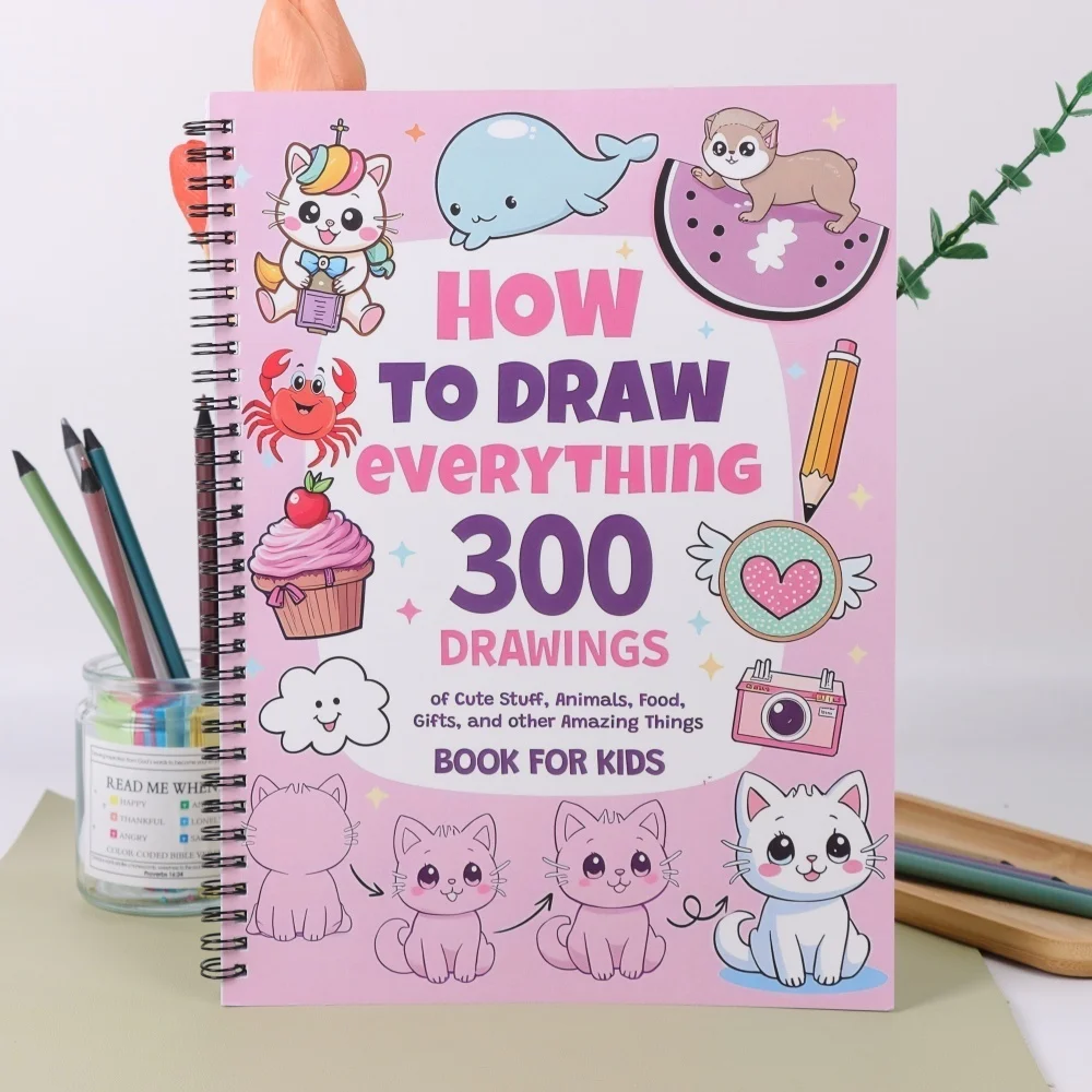 

Painting Guide: 300 Fun Drawing Tasks with Step-by-Step Tutorials, Ideal Holiday & Daily Leisure Gift