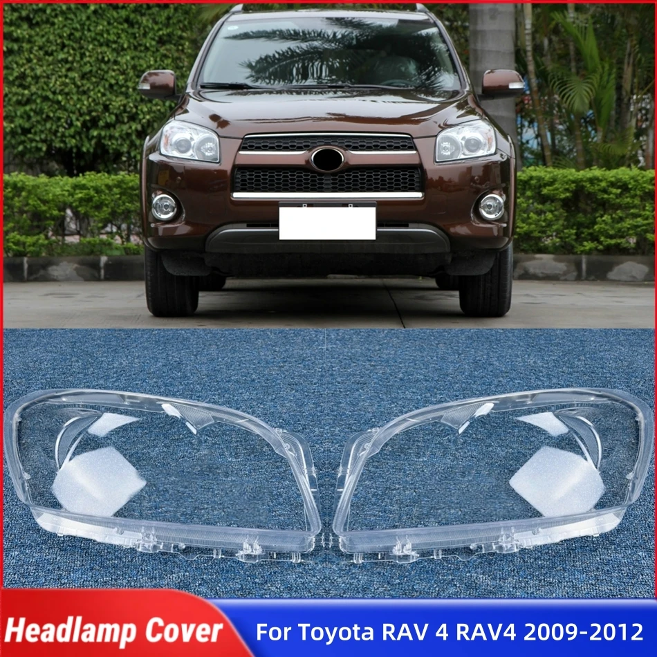 

Для Toyota RAV 4 RAV4 2009 2010 2011 2012, аксессуары для автомобилей, крышки для фар, передняя фара автомобиля, крышка объектива, корпус