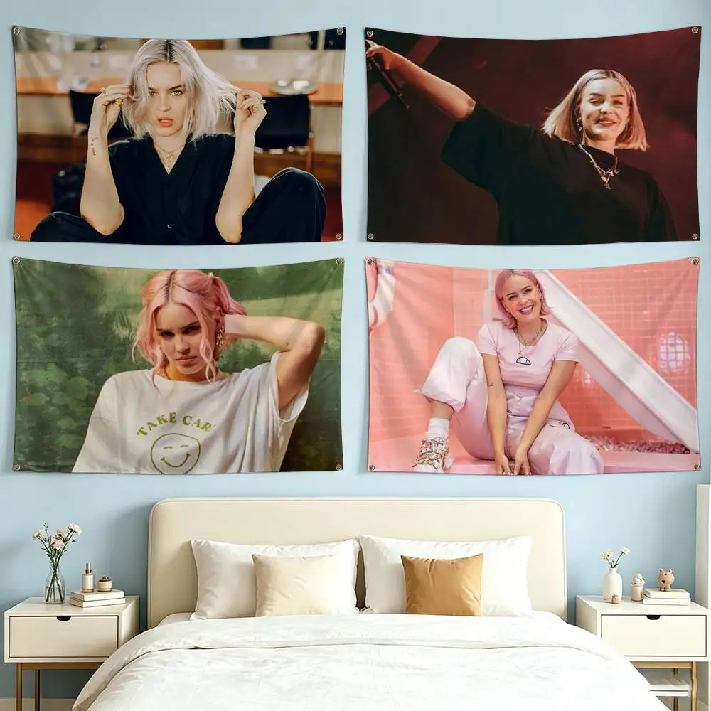 Pop Singer-Songwriter A-Anne M-Marie  Flags Wall Hanging Tapestry Outdoor Garage Room Decorative flag Background Blanket