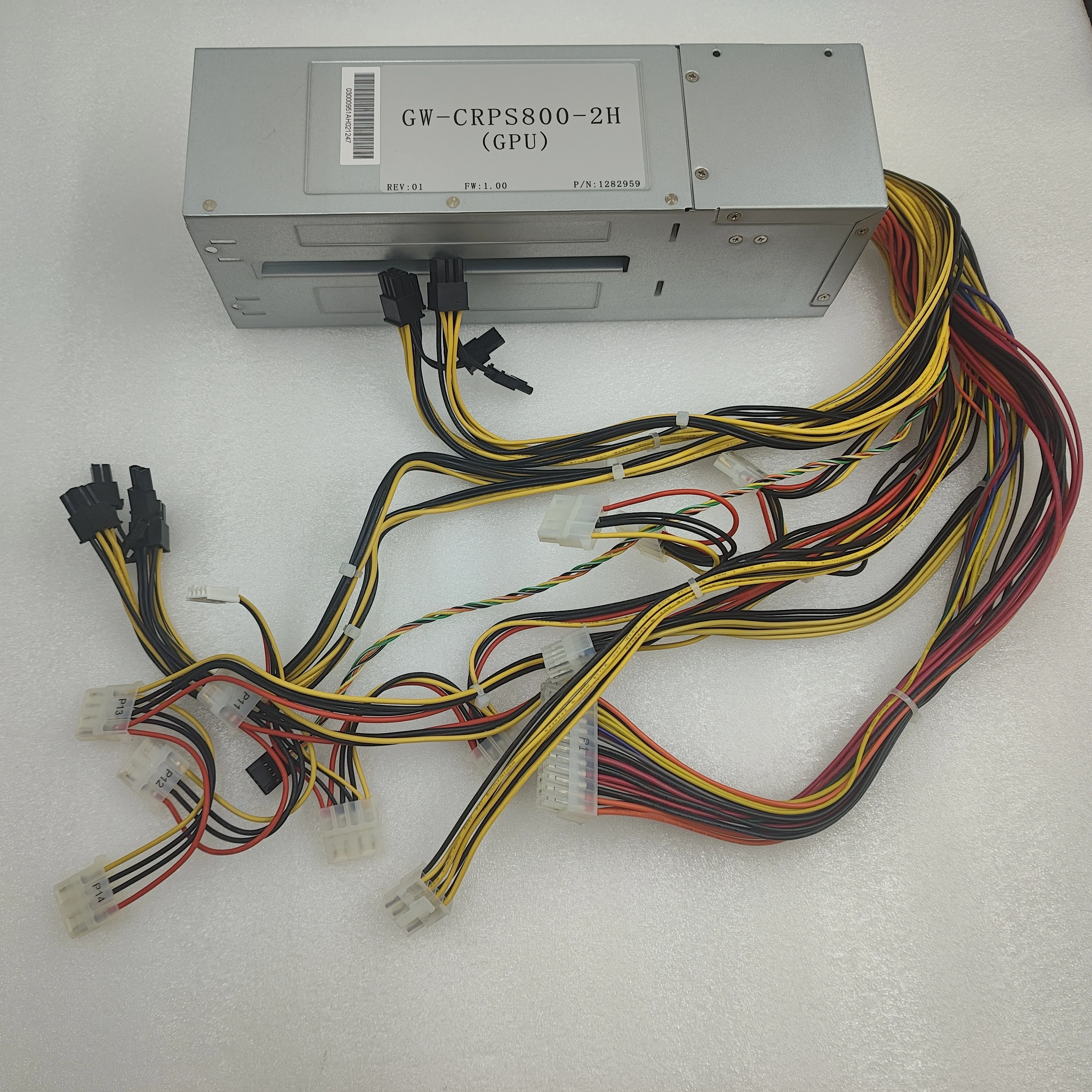 กรอบแบคเพลน GW-CRPS800-2H พาวเวอร์ซัพพลายพร้อม8PIN 2XCPU 4xgpu 6 + รองรับ2PIN 550W 800W 1200W 1300W โมดูลไฟ