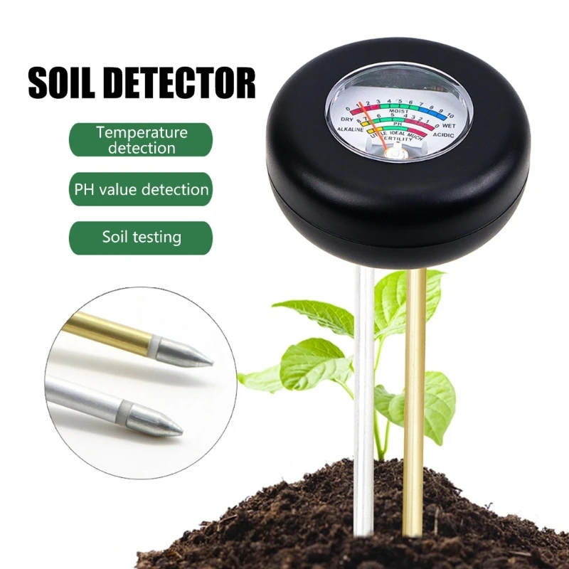 Soil Tester for Garden Patio Farm Plant Soil Moisture Meter with Probes Soil Moisture/Fertility Testing Meter D2RD