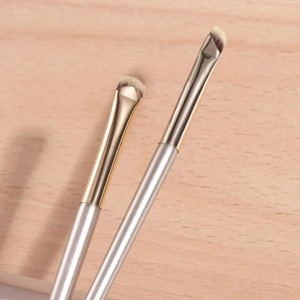 Portable Eye Makeup Brushes Natural Small Angle Angled Eyeliner Brush Outline Super Thin Flat Eyeliner Brush Female