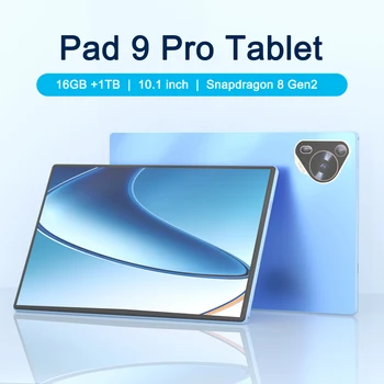 Originele Pad 9 Pro 10,1-inch 16 GB + 1024 GB volledig schermontwerp Snapdragon 8 Gen2 Android 13 24 MP + 48 MP hoogwaardige tablet