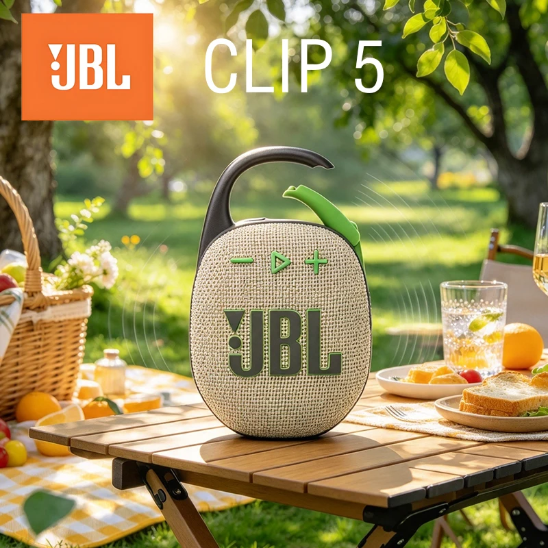 JBL CLIP5 music box fifth generation speaker, compact body, can be hung on backpack, outdoor waterproof wireless small speaker