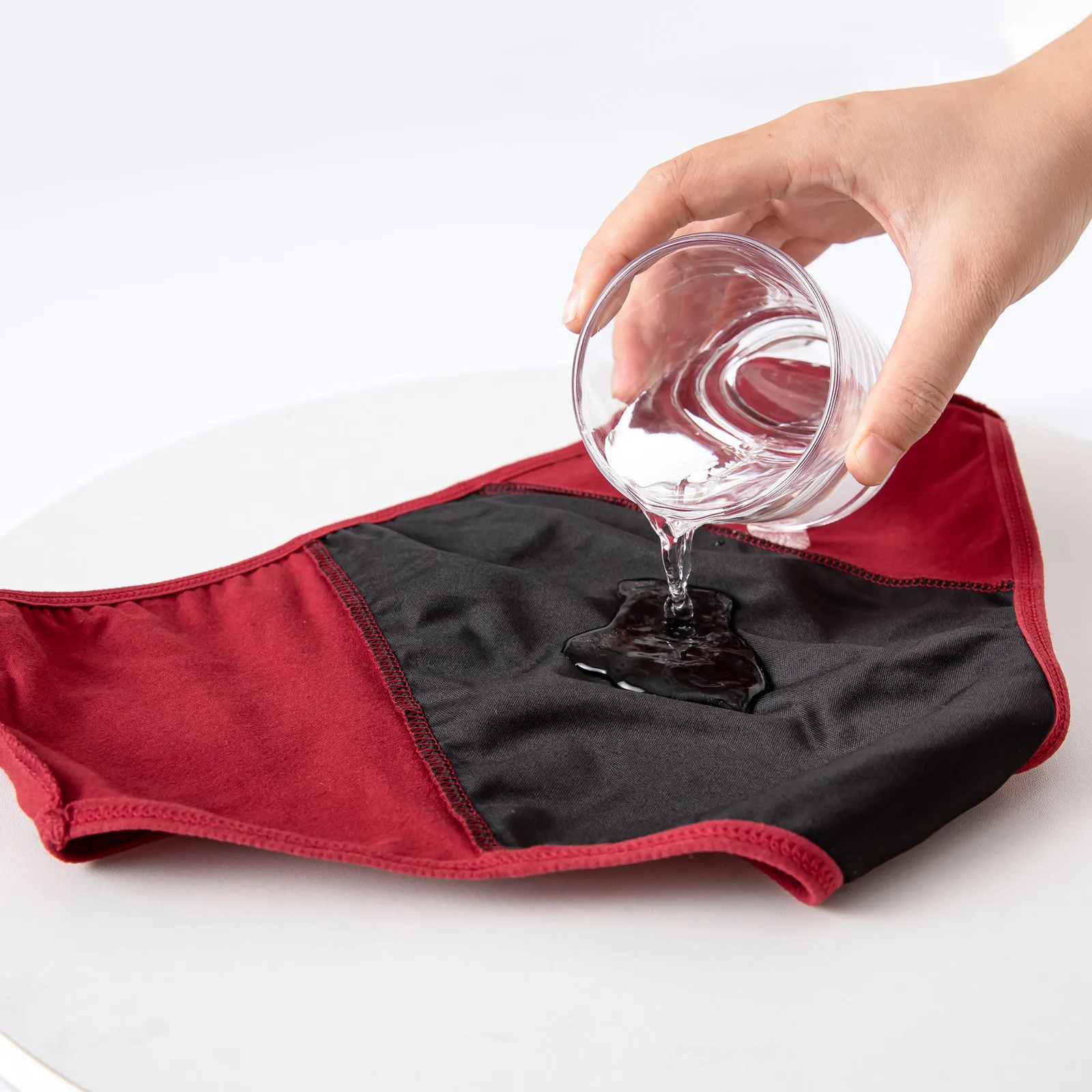 3 قطعة ملخصات الفسيولوجية النسائية فتاة سراويل الحيض السيدات فترة مانعة للتسرب اللباس الداخلي منتصف الخصر الحرير الجليد الملابس الداخلية