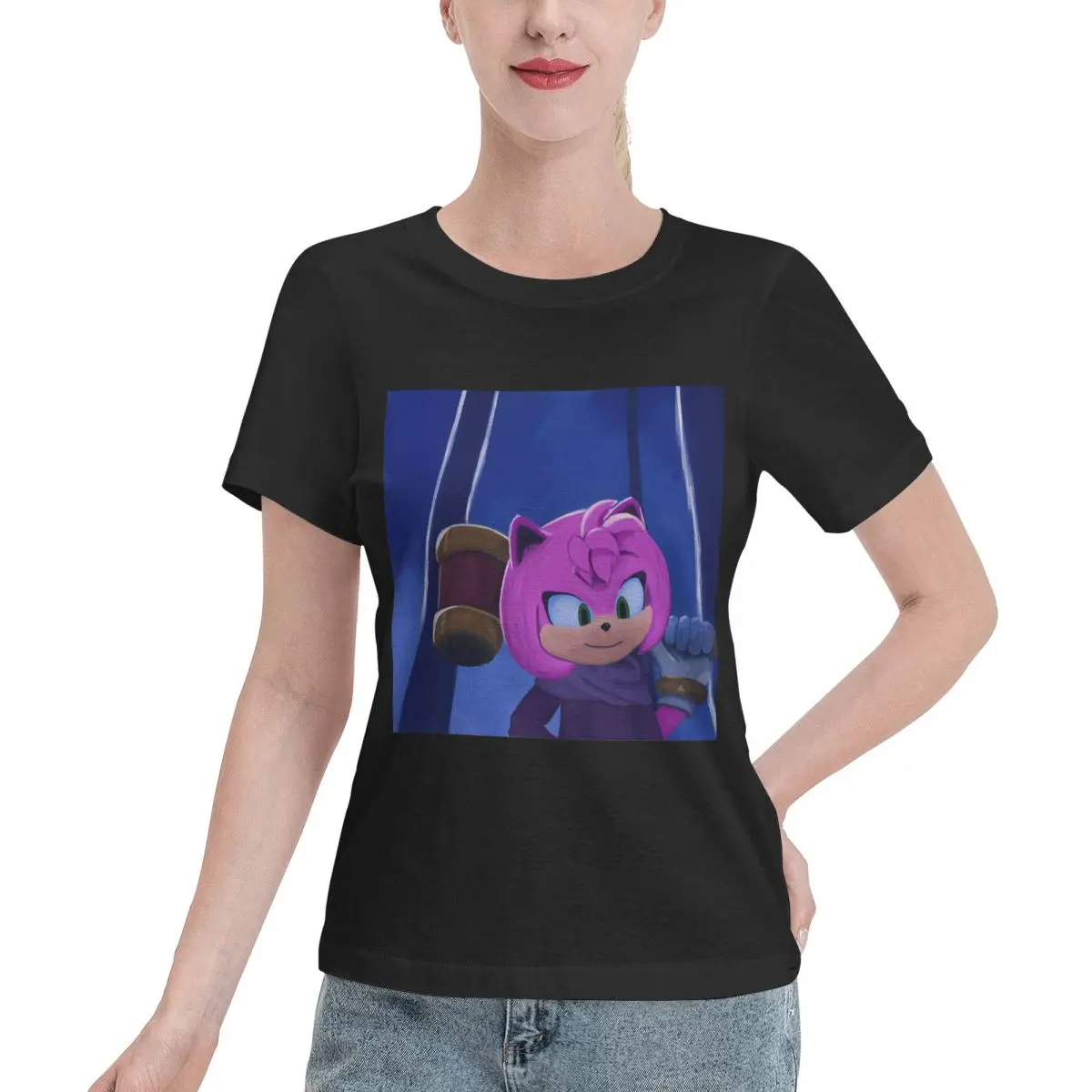 Reliable Item Movie Amy Rose Women's T-shirt Soft Girl Relaxed Cut Tshirt