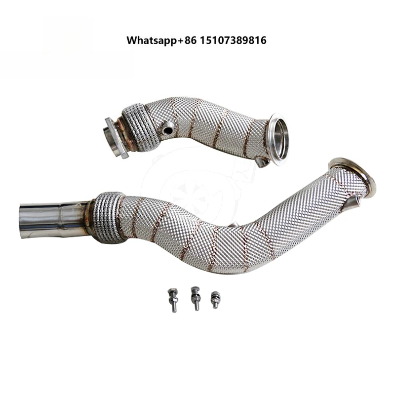 

Exhaust Downpipe for S55 F80 F82 M3 M4 with Heat Shield