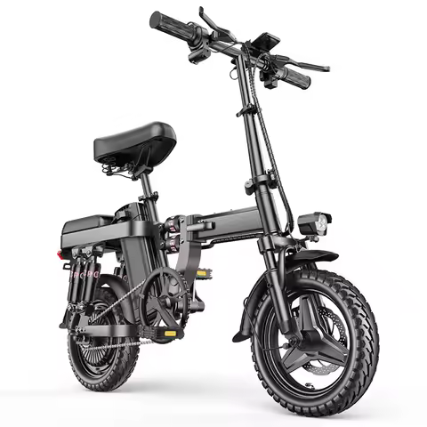 Folding Electric Bicycle Long Battery Life Electric Vehicle Driving Car Lithium Battery Moped