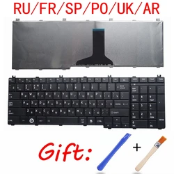 Clavier RU/FR/SP/bag/ UK/AR pour Rishiba Satellite Cconfided C650 C655 C655D C670 L670 L770 L675 L750 L755 L650 L655 L775D L775