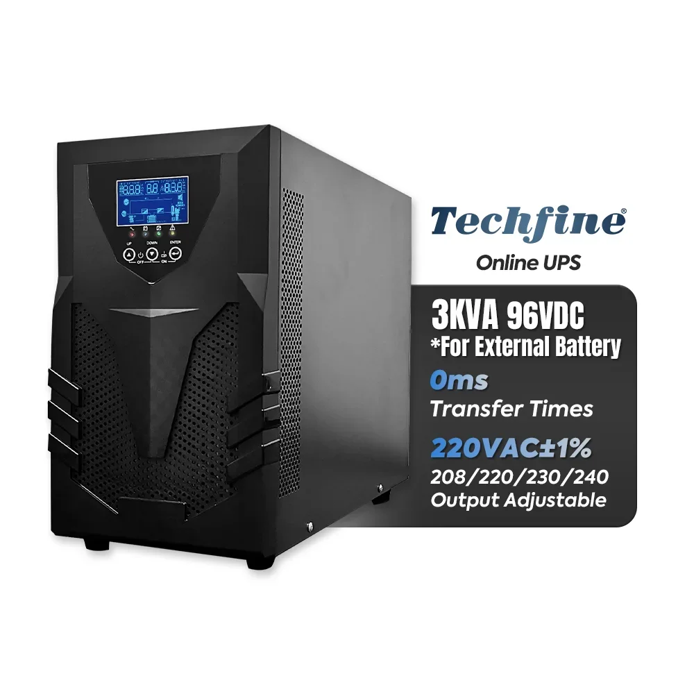 

Инвертор Techfine 3KVA online UPS 3 кВт 2400 Вт немодулированный синусоидальный сигнал, Домашний медицинский 0 мс инвертор, ups 3000 ВА, источник питания