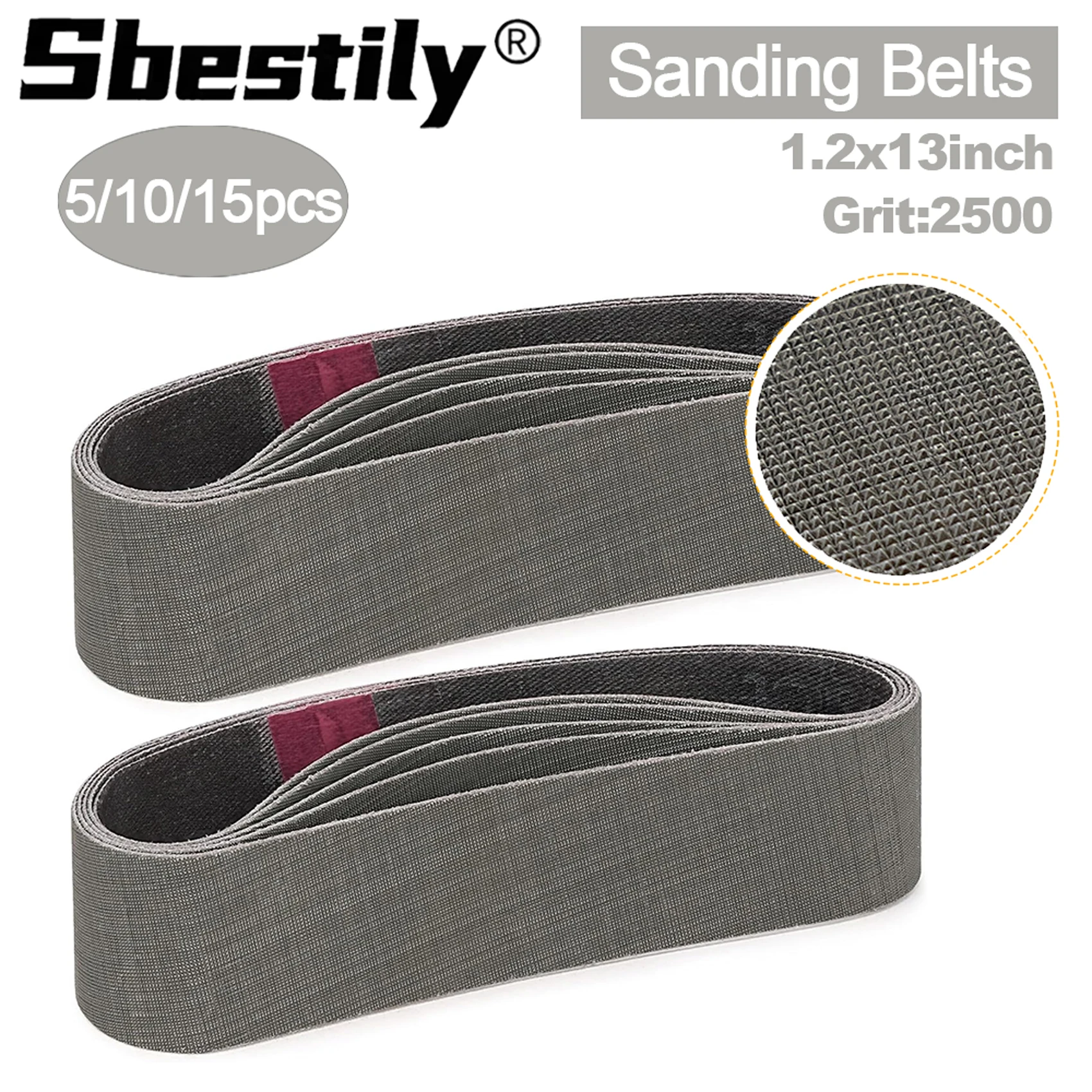 

5/10/15pcs 30x330mm Sanding Belts Grit 2500 Abrasive Belts Polishiing Sandpapers Accessory For Belt Sander Abrasive Tools