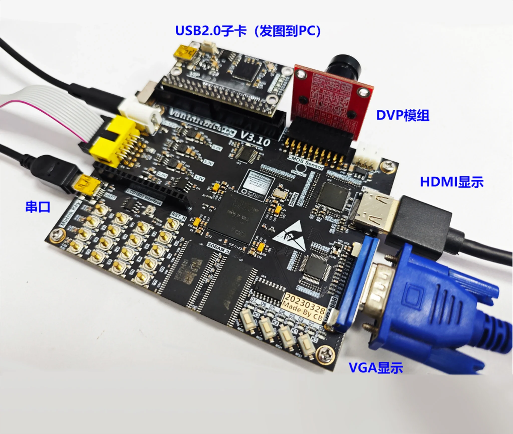 

Applicable to Altera EP4CE15F FPGA entry image algorithm processing development board