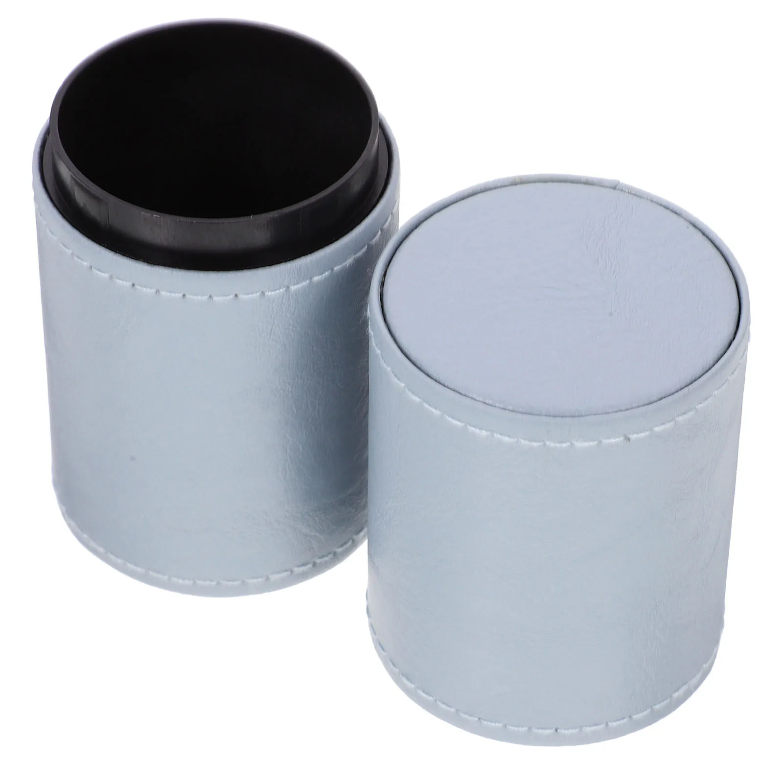 حامل فرشاة أنيق كوب واسع من البولي يوريثان لفرش المكياج وأقلام الكتابة وأدوات التهيأ المكتبية مرتبة