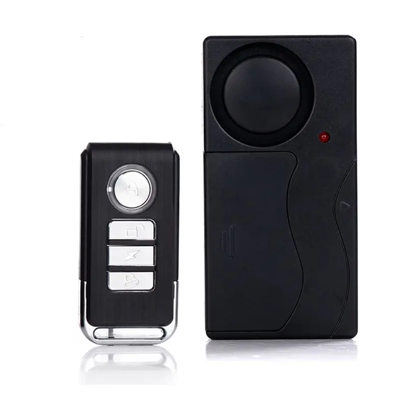 Durable-Remote Control Vibration Alarm Set Adjustable Sensitivity Loud Alarm For Electric Vehicle Battery