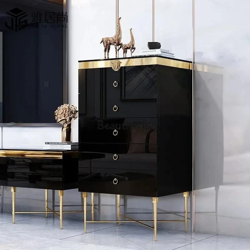 

five-bucket locker, post-modern side cabinet, living room decorative, model room custom furniture