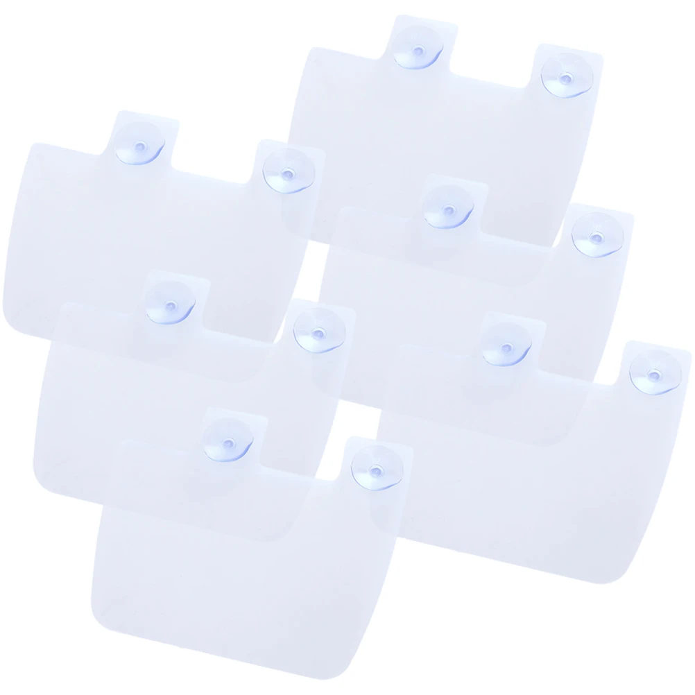 

6pcs PVC Sink-Splash Guards Wear-resistant Kitchen Faucet Baffle Reusable Suction Cups Water Proof Edge Protection Kitchen