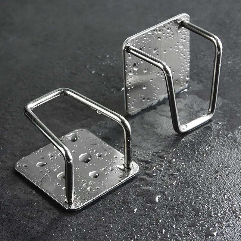 Stainless Steel Sponge Holder for Kitchen Sink - Rustproof Brushed Sponge Caddy Silver Organizer Adhesive Clutter-Free Storage