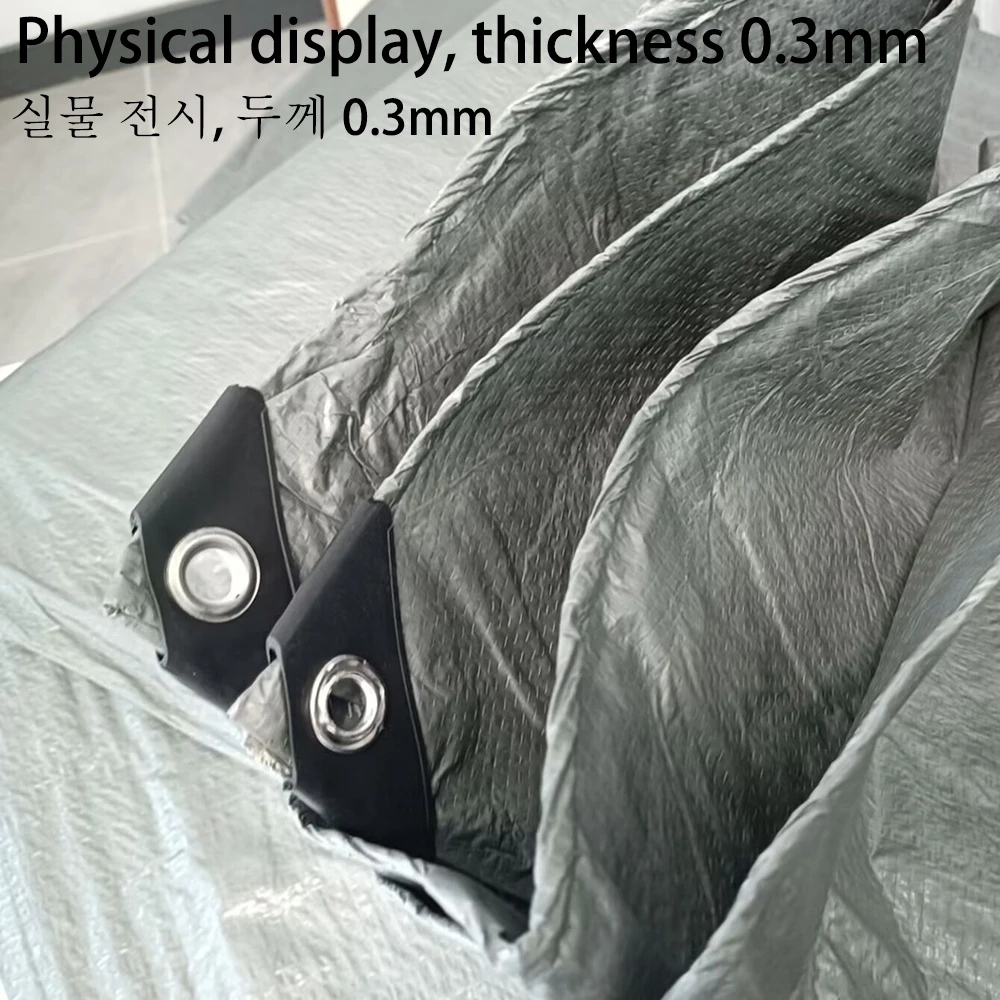 Large Waterproof Tarp 3mx5 6 8 4x4 5 6 8 10 12 20m 5*5 6x6 Sun Shade Tarpaulin Tent Camp Silver Canopy Rain Cover Awning Outdoor