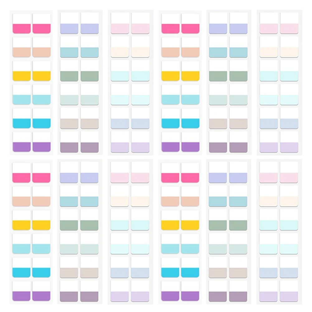 360 pz Schede Indice Appiccicose Colorato Notebook Marker Pagina Etichetta Scrivibile Adesivo Per Raccoglitori Libri Documenti Studenti Note Taking