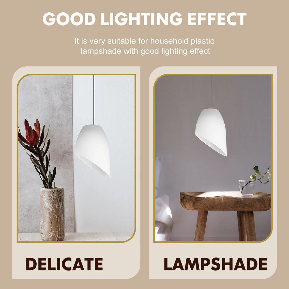 

4pcs Horseshoe Lampshade Plastic Design Replacement Shades for Table Floor Hanging Wall Lamps Durable Decorative Easy Beautiful