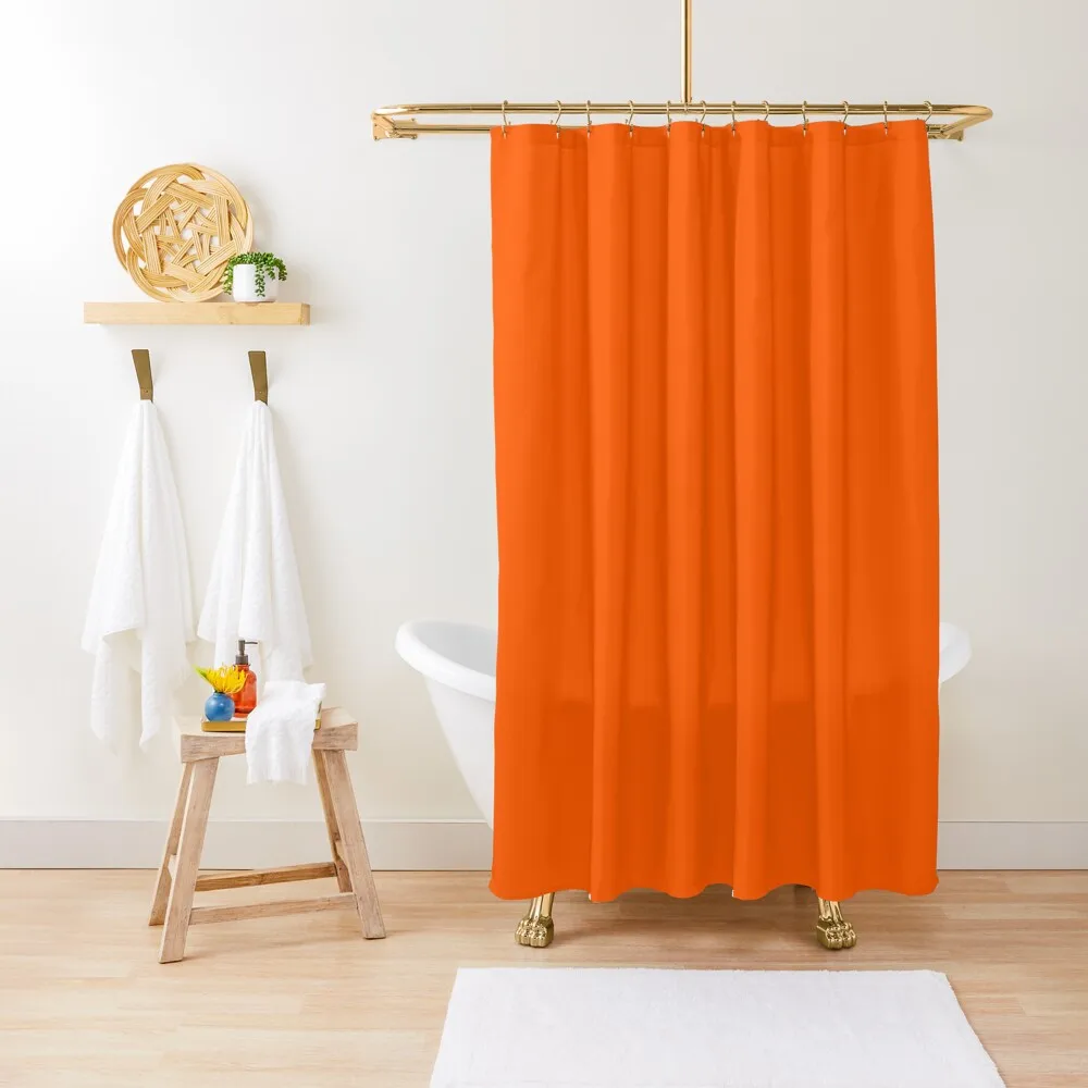 

NEON ORANGE COLLECTION Shower Curtain Elegant Bathroom Window Shower Waterproof Washable Waterproof Fabric Shower Curtain