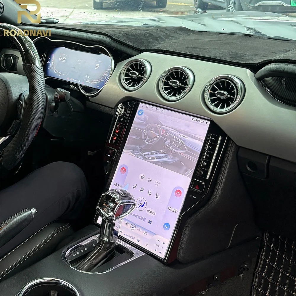 14.5 ''كوالكوم راديو السيارة لفورد موستانج 2014-2021 سيارة مشغل وسائط متعددة اللاسلكية Carplay 4G 360