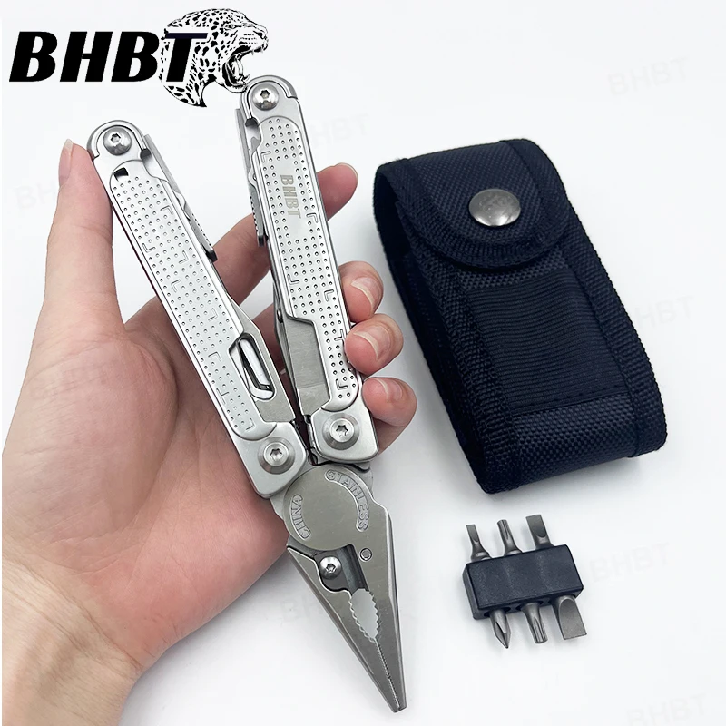 

BHBT 20 in 1 Folding Multitool Pliers Multi-functional Combination Tool Folding Scissors EDC Outdoor Equipment