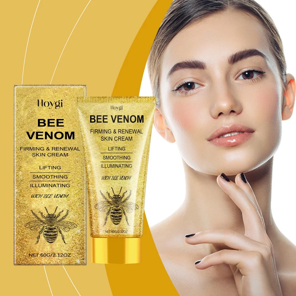 

Bee venom face cream reduces fine lines, improves loose skin, increases elasticity, lifts and nourishes face care