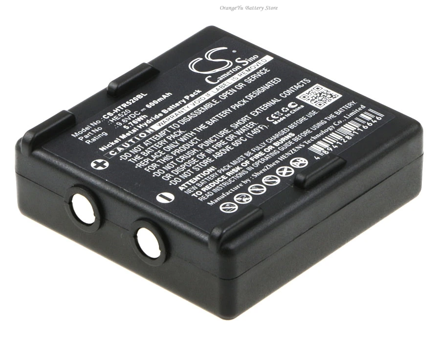Batería de Control remoto de grúa de 9,6 V 600mAh HE520 HT-02 FBH900 para Hetronic Nova Ergo,Nova,Ergo,FBH300, para Abitron KH68300520.A