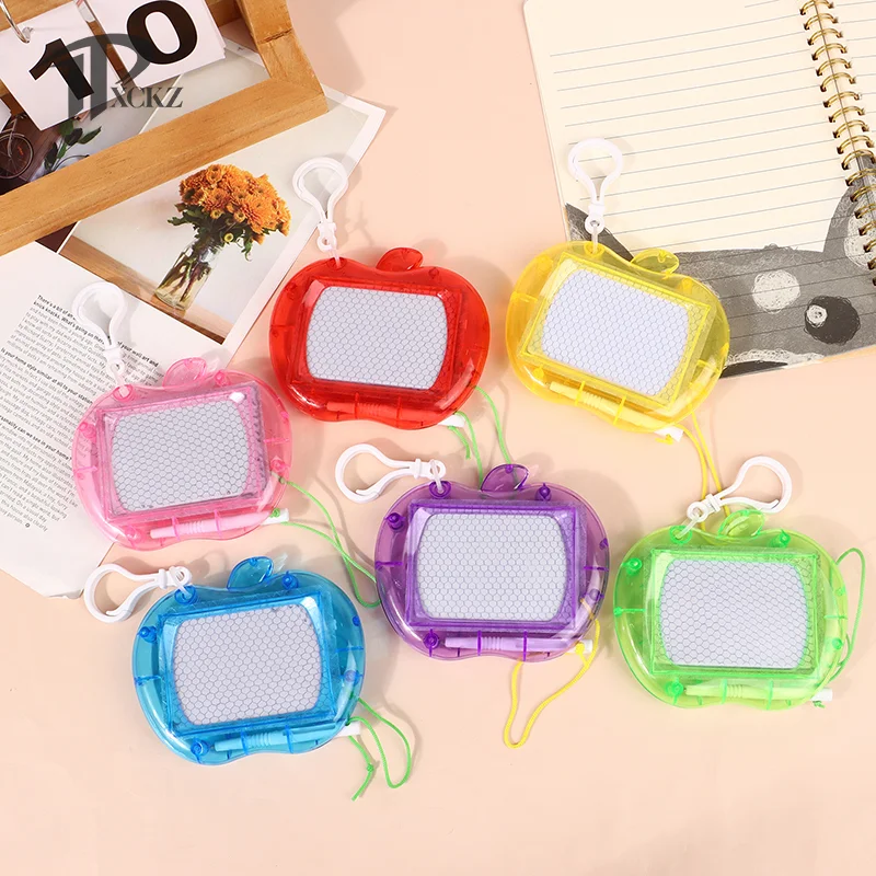 Colorful Mini Magnetic Drawing Boards Fun Backpack Keychain Clip For Kids Erasable Doodle Sketch Writing Pad For Boys Girls