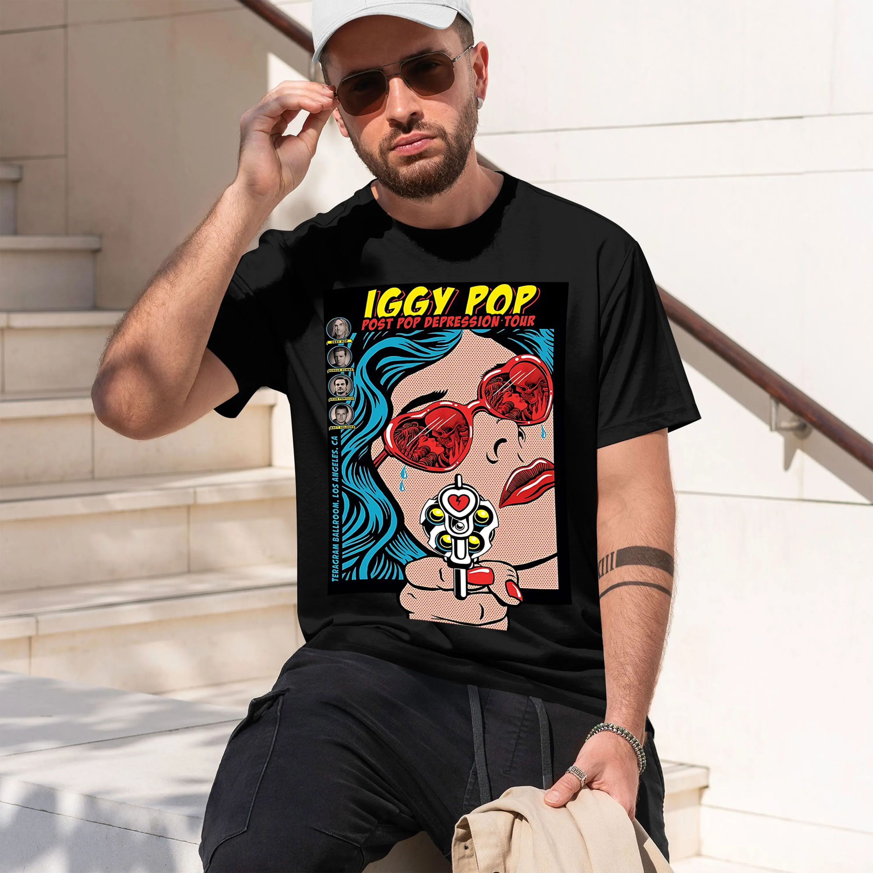 Post Depression Tour 2026 New Model Men’s Short-sleeve crewneck T-Shirt Classic Casual Multiple Colors and Sizes for Daily Wear