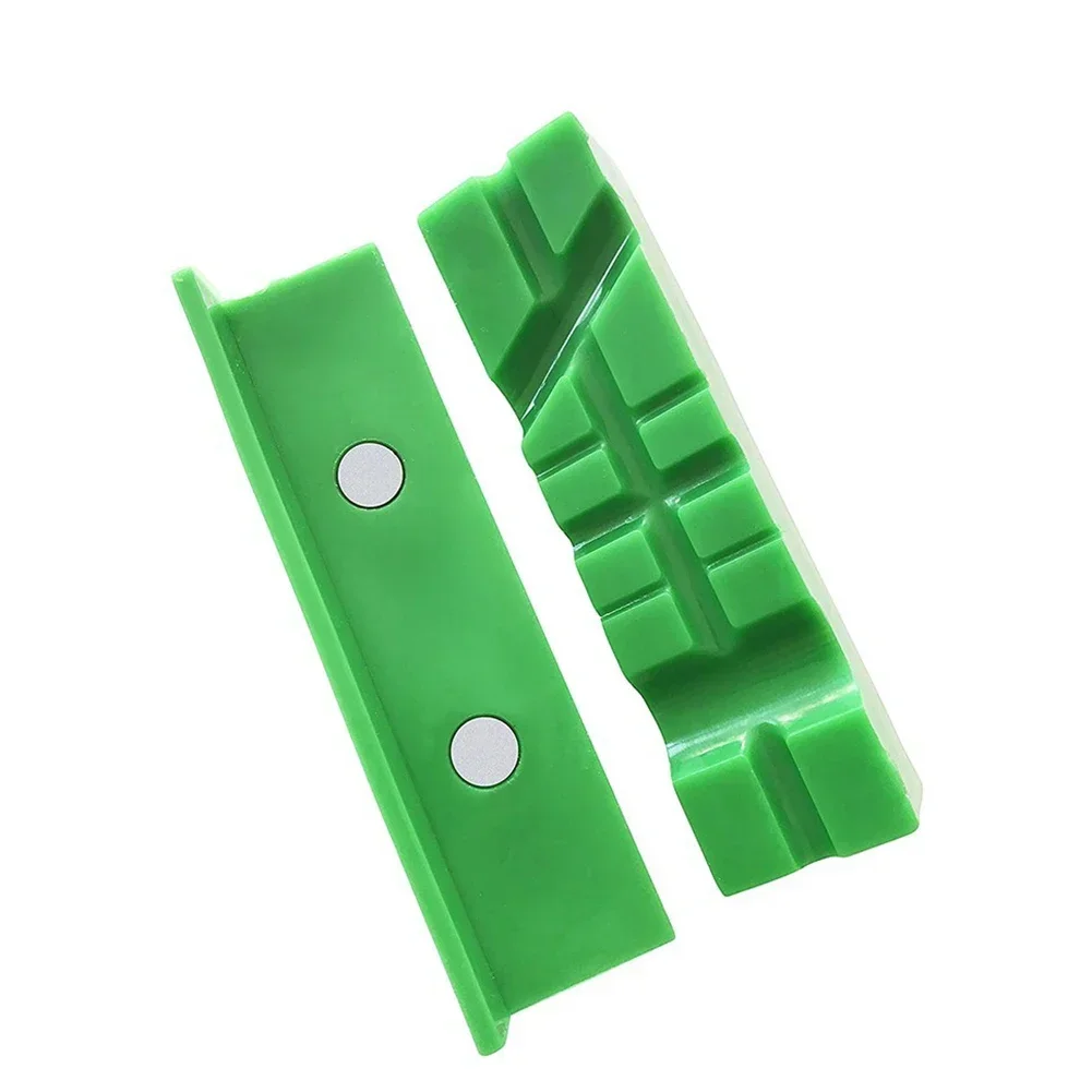 Soft Bench Vice Jaw Pad For Metal Vise Bench Machine Tools Jaw Rubber Magnetic Soft Pad Tools Parts Vises Clamps